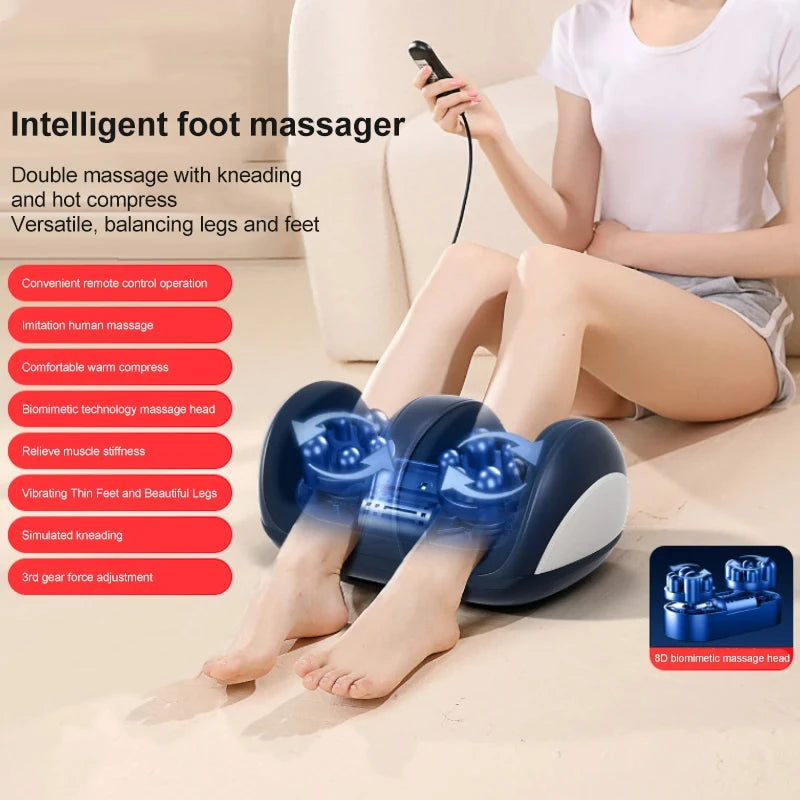 Super Big Electric Foot & Leg Massager – Deep Tissue Shiatsu with Heat