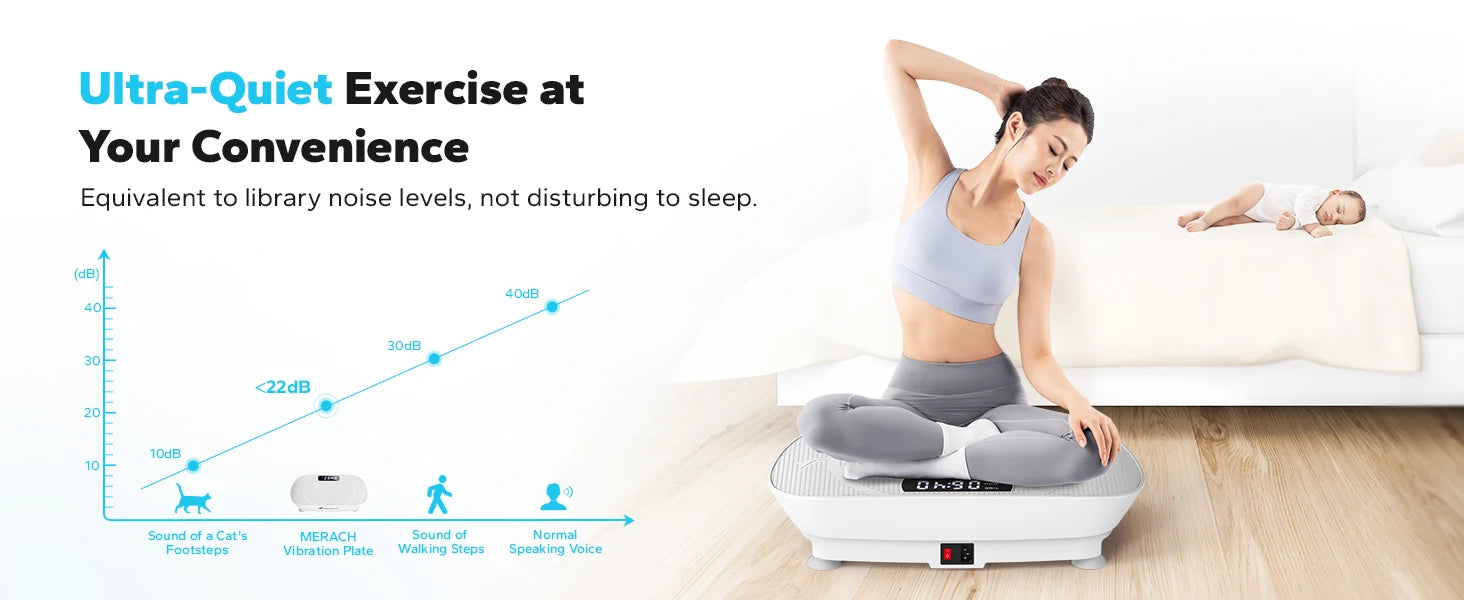 MERACH Vibration Plate Exercise Machine