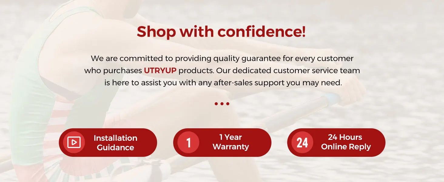 UTRYUP Sculls Rowing Machine – Smooth & Quiet Home Gym Rower