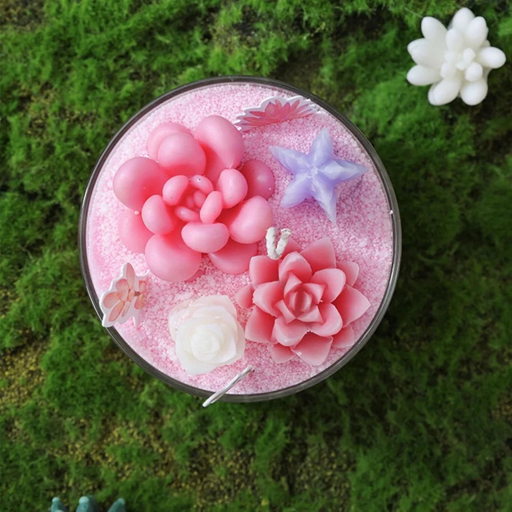 : DIY Succulent Candle Kit – Handmade Scented Candle Set