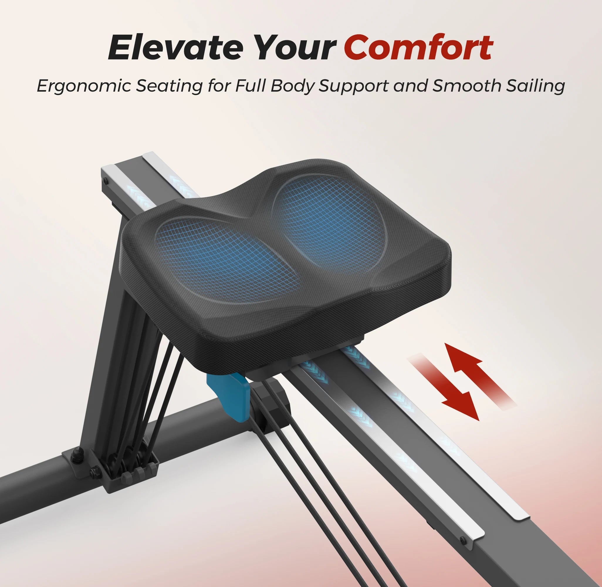 UTRYUP Sculls Rowing Machine – Smooth & Quiet Home Gym Rower