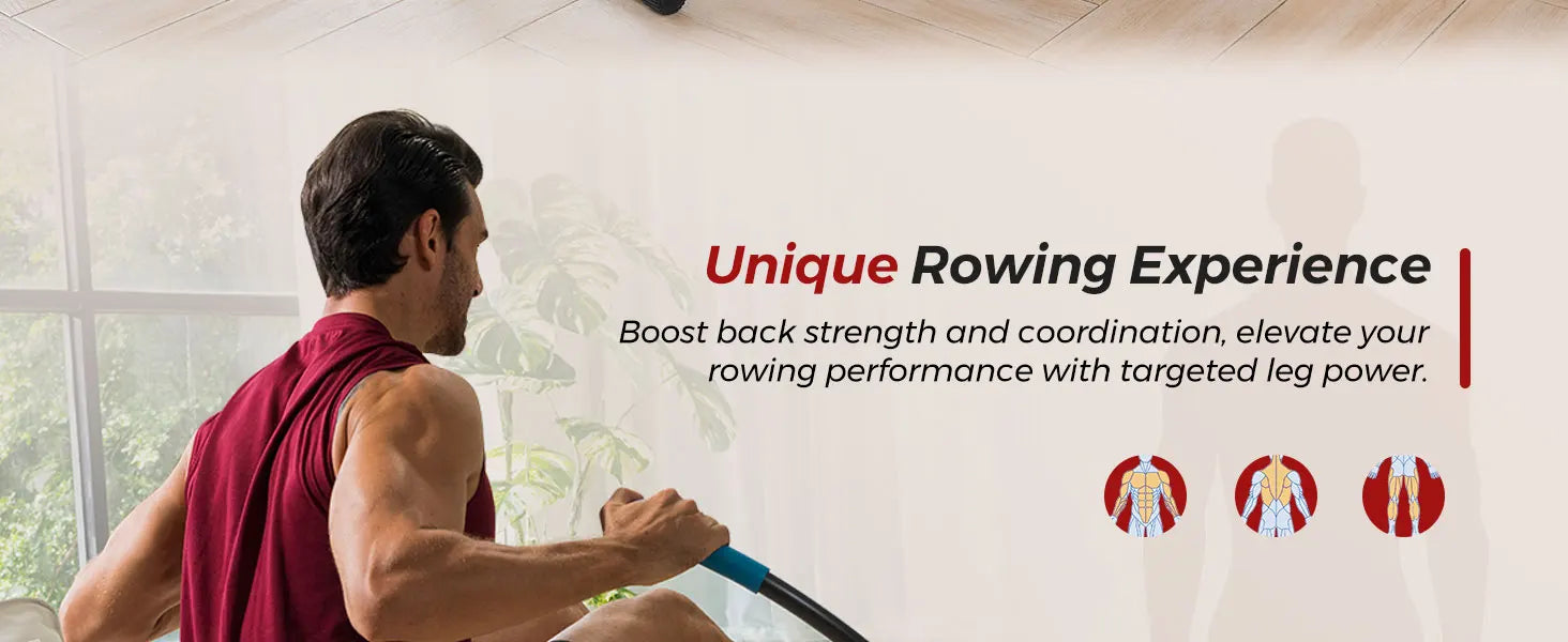 UTRYUP Sculls Rowing Machine – Smooth & Quiet Home Gym Rower