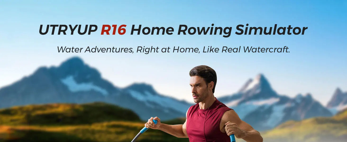 UTRYUP Sculls Rowing Machine – Smooth & Quiet Home Gym Rower