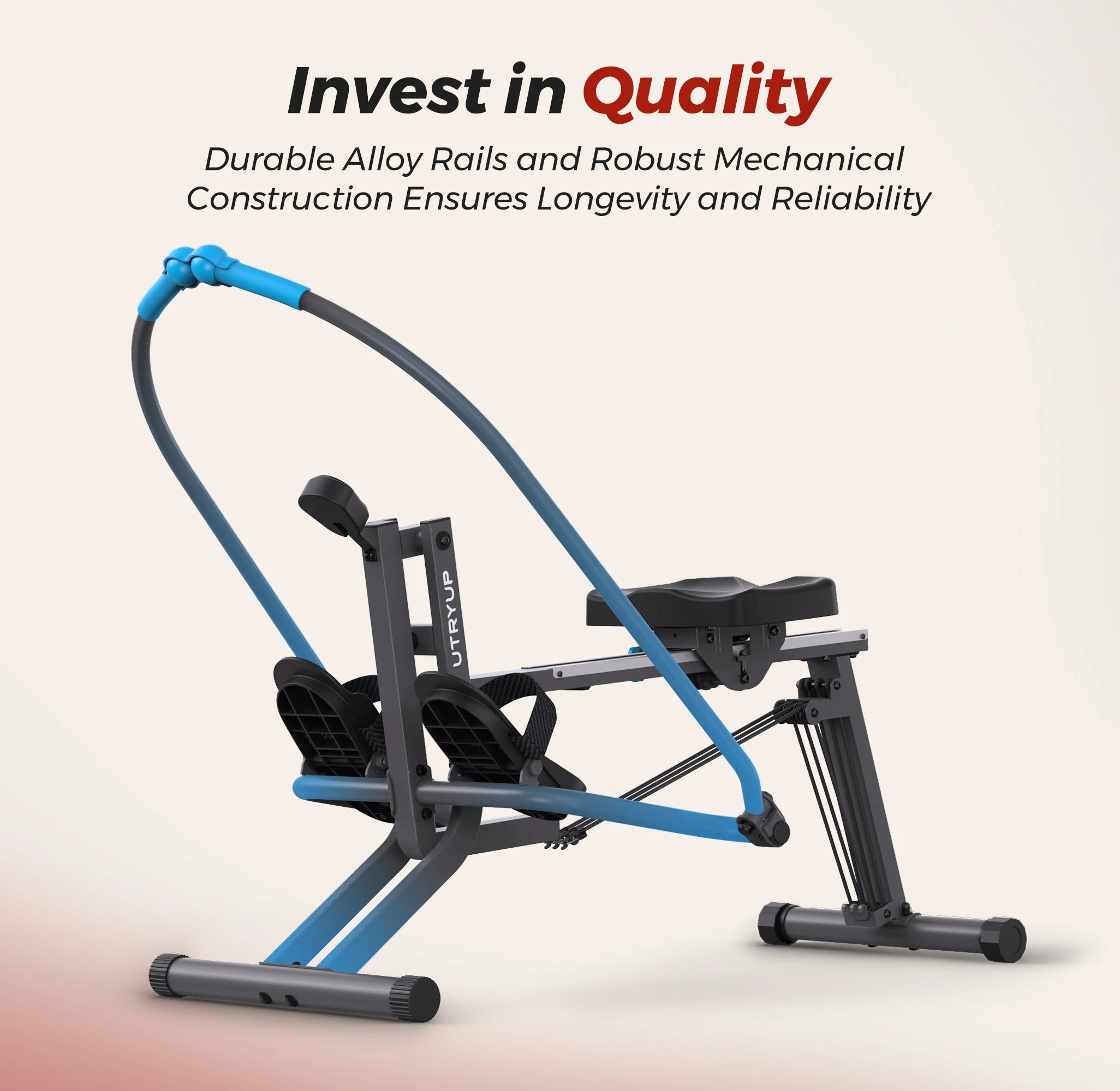 UTRYUP Sculls Rowing Machine – Smooth & Quiet Home Gym Rower