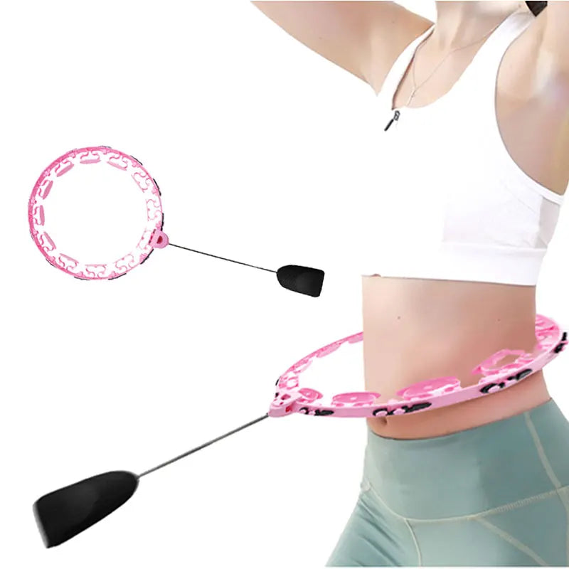 Adjustable Weighted Fitness Hoop for Waist Slimming