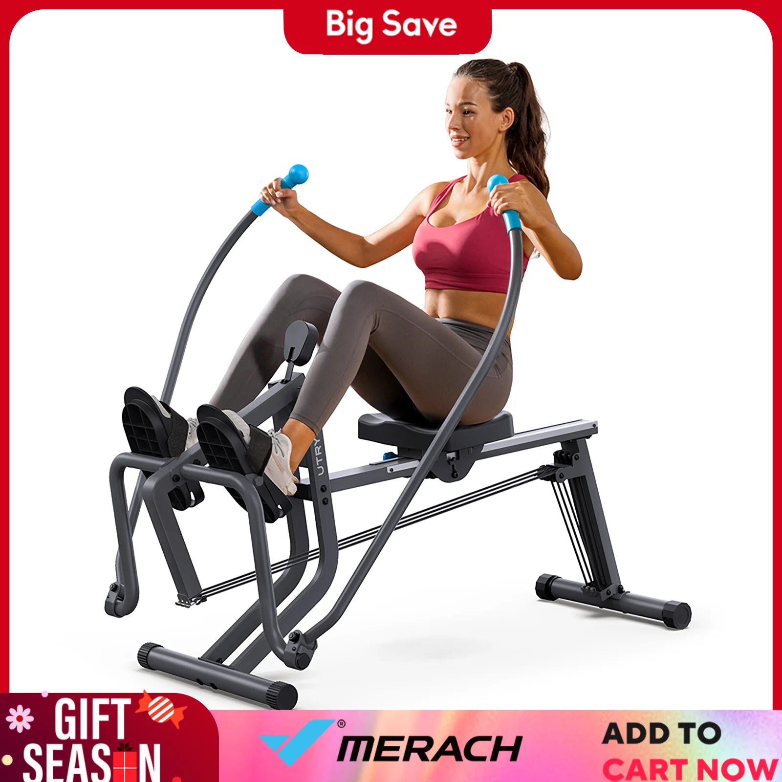 UTRYUP Sculls Rowing Machine – Smooth & Quiet Home Gym Rower