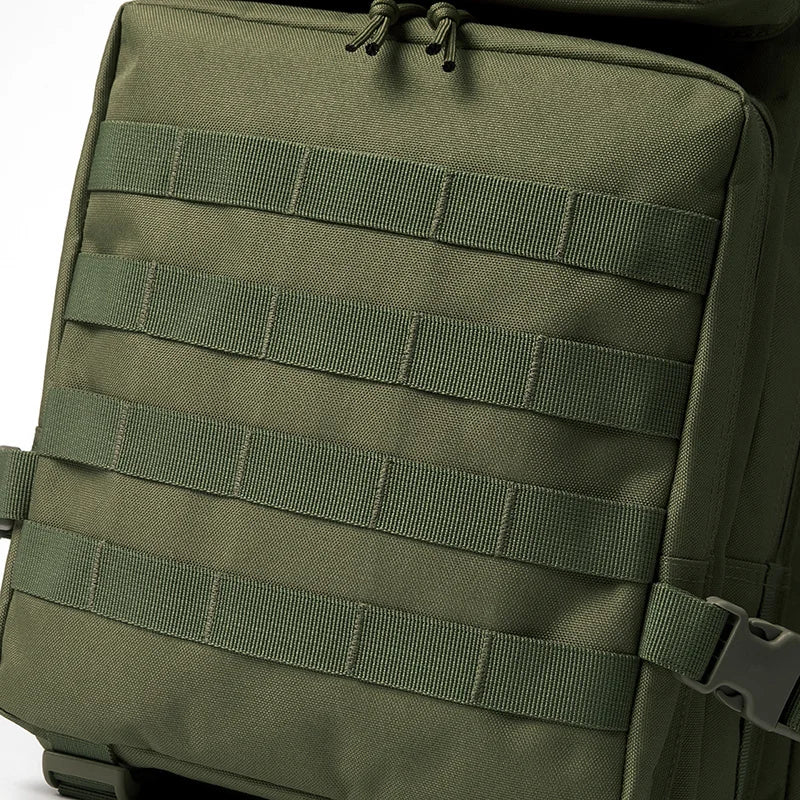 QT&QY 50L Tactical Backpack – MOLLE Survival Rucksack with Bottle Holder