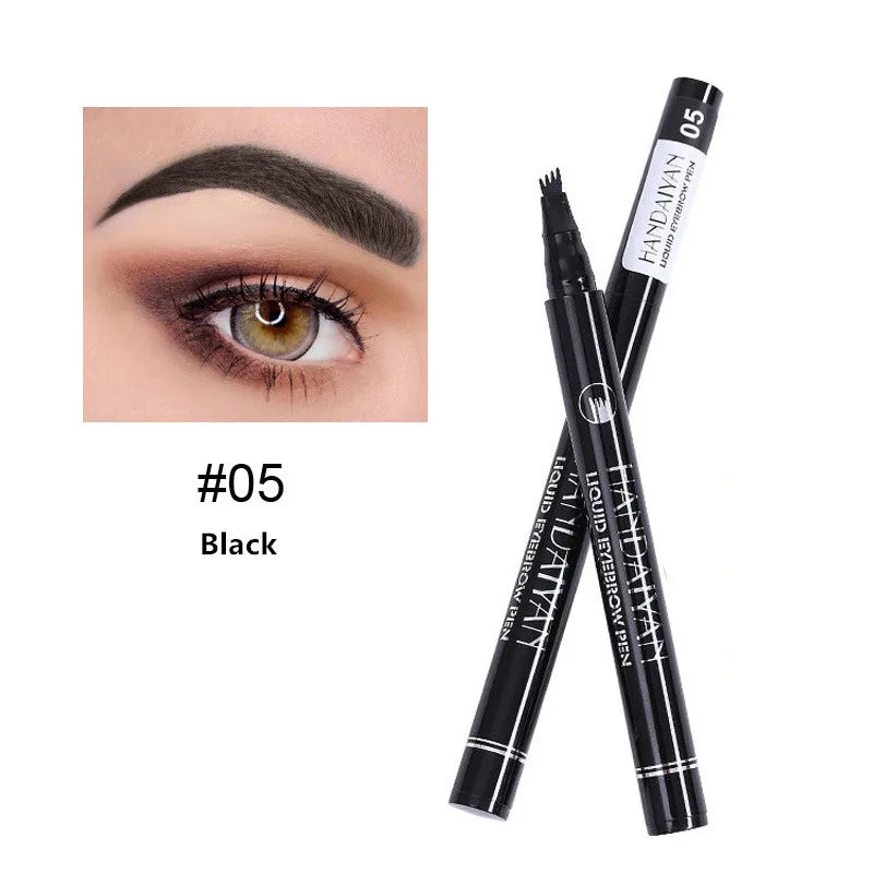 4D Microblading Eyebrow Pen – 4-Fork Tip for Natural Brows