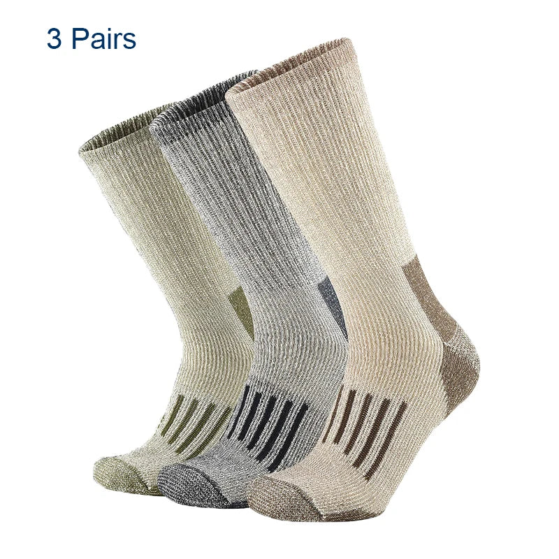 Ultra-Warm Merino Wool Hiking Socks