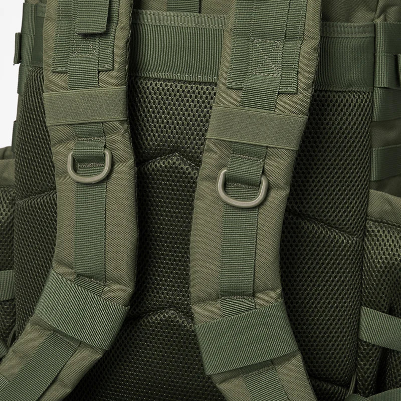 QT&QY 50L Tactical Backpack – MOLLE Survival Rucksack with Bottle Holder