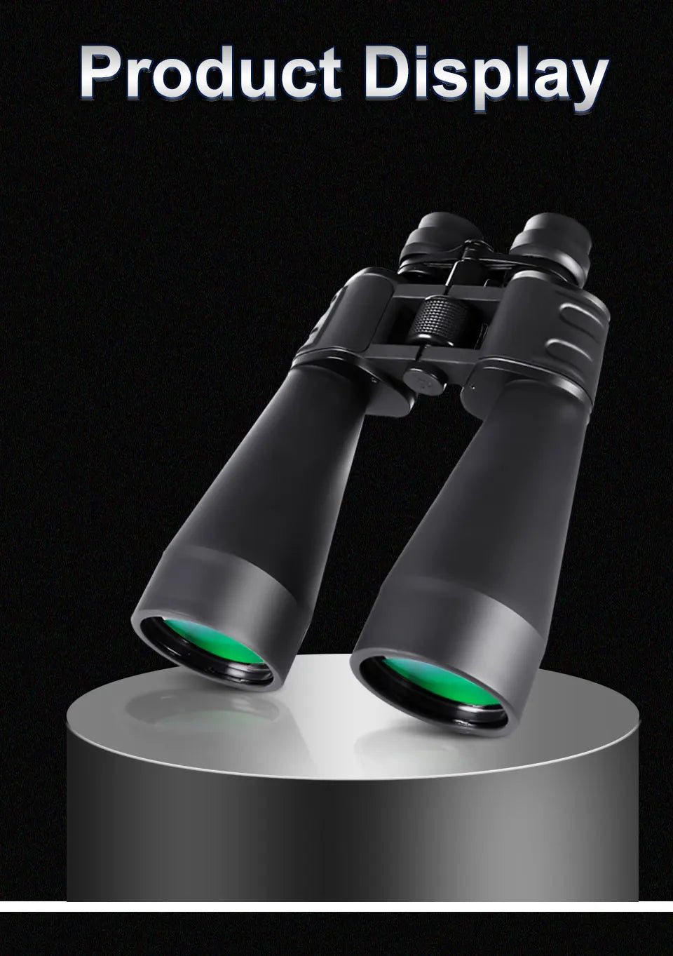10-380x100 Zoom HD Monocular – Long Range BAK4 Telescope for Hunting & Travel