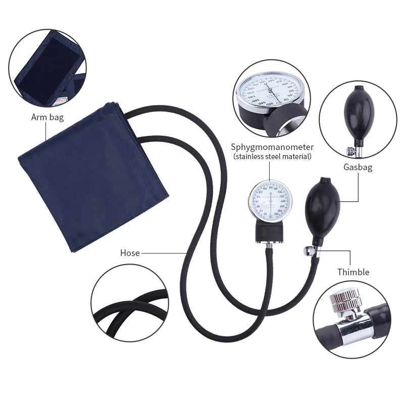 Manual Blood Pressure Monitor – Accurate Home BP Cuff Kit