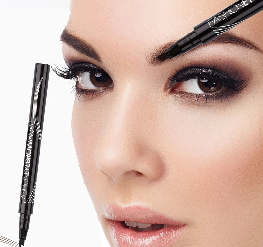 4D Microblading Eyebrow Pen – 4-Fork Tip for Natural Brows