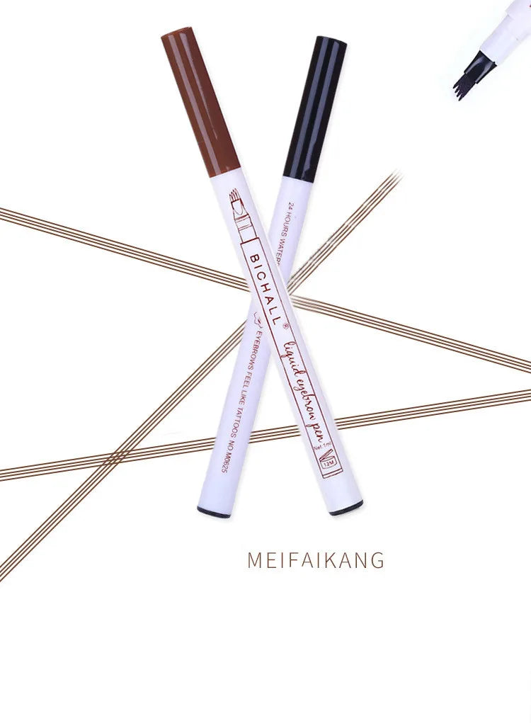 4D Microblading Eyebrow Pen – 4-Fork Tip for Natural Brows