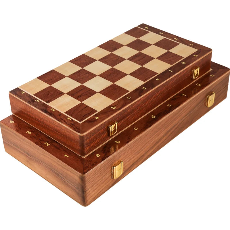 Top-Grade Wooden Chess Set – Classic Folding Board Game