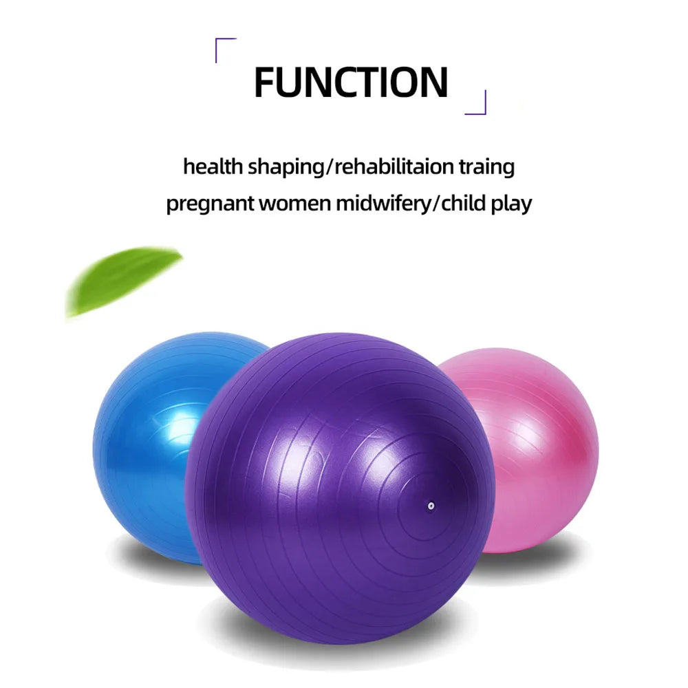 PVC Fitness Yoga Ball – Explosion-Proof & Thickened