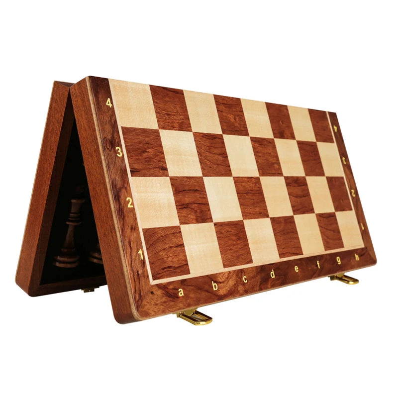 Top-Grade Wooden Chess Set – Classic Folding Board Game