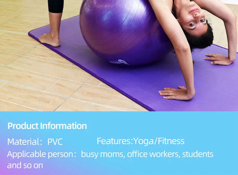 PVC Fitness Yoga Ball – Explosion-Proof & Thickened