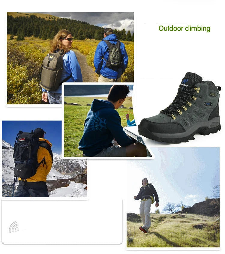 All-Terrain Waterproof Hiking Boots – Winter Outdoor Shoes