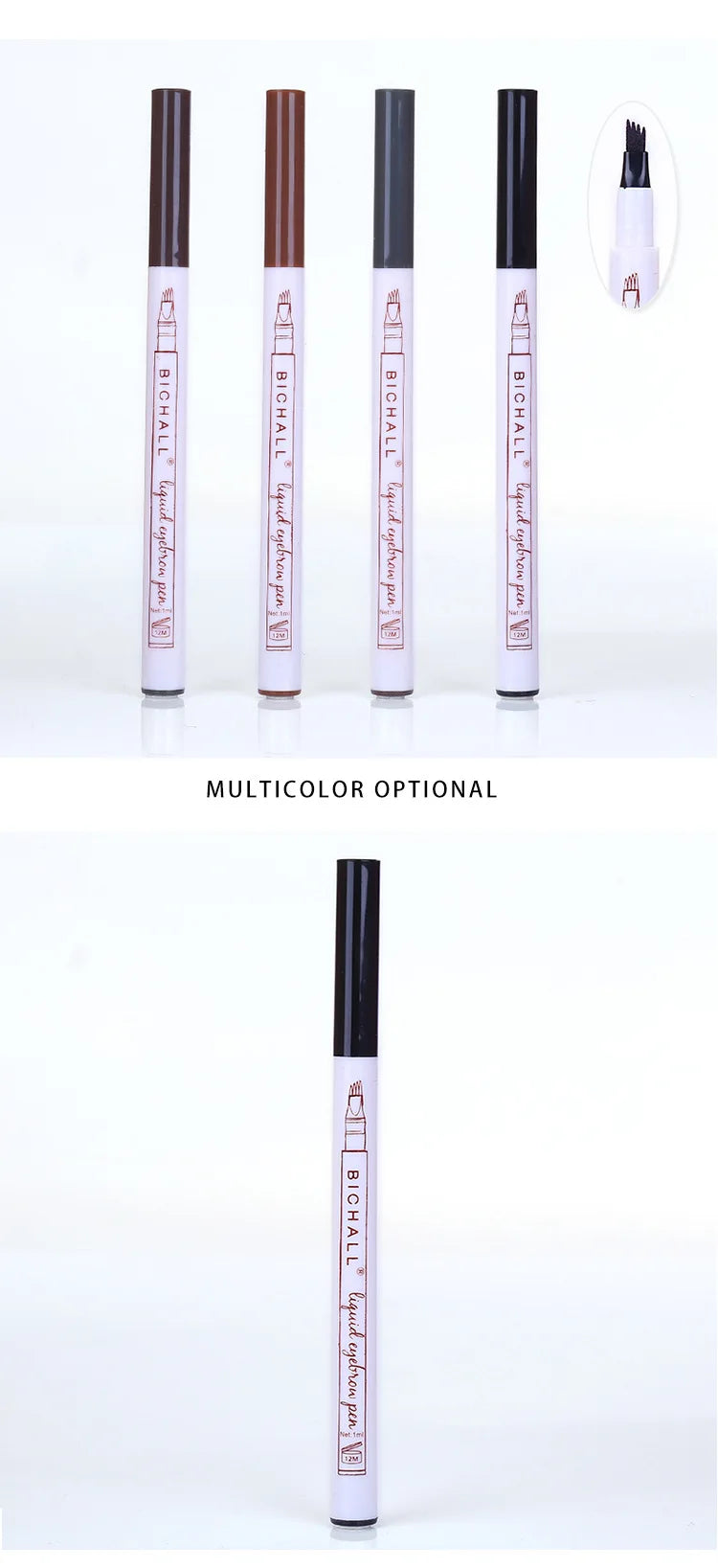 4D Microblading Eyebrow Pen – 4-Fork Tip for Natural Brows