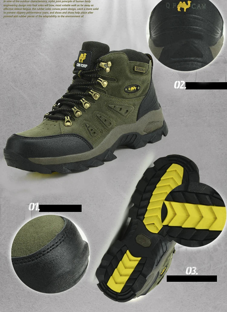 All-Terrain Waterproof Hiking Boots – Winter Outdoor Shoes