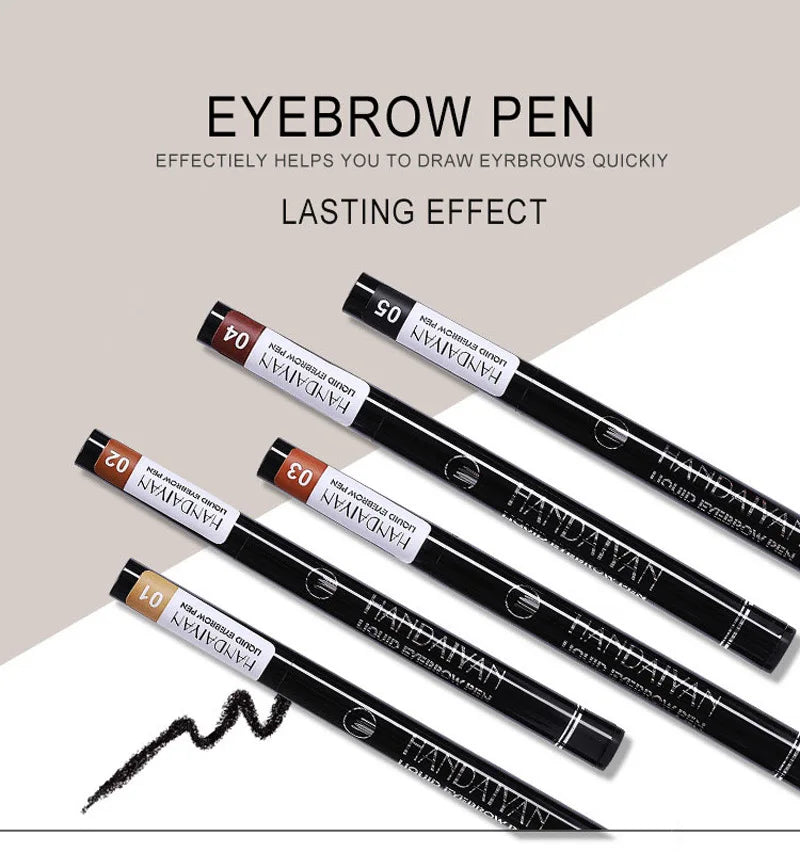 4D Microblading Eyebrow Pen – 4-Fork Tip for Natural Brows