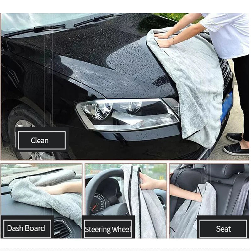 Ultra-Soft Microfiber Car Wash Towel – High Absorbency & Fast Drying