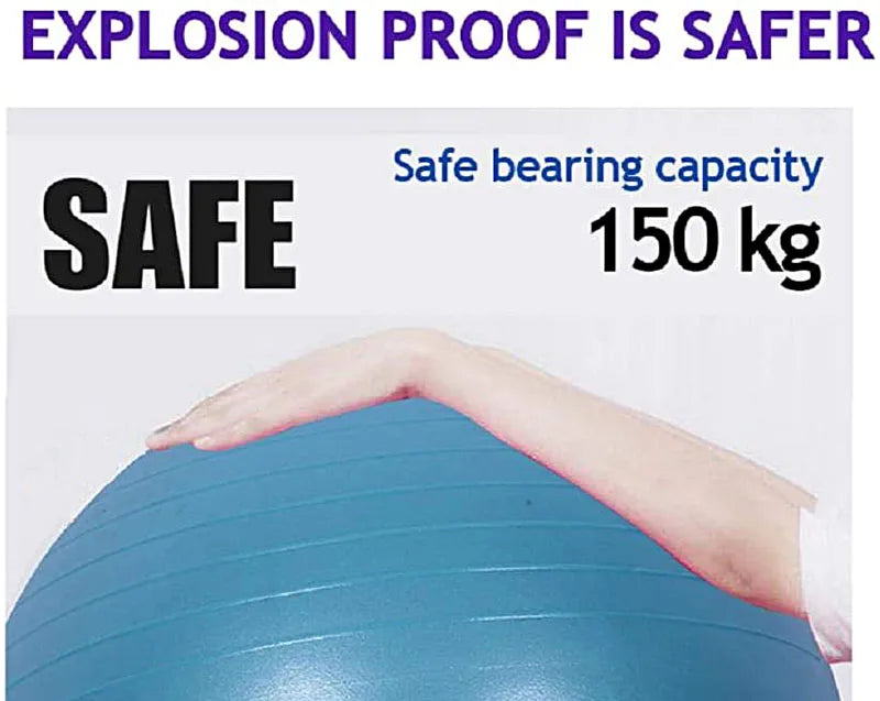 PVC Fitness Yoga Ball – Explosion-Proof & Thickened