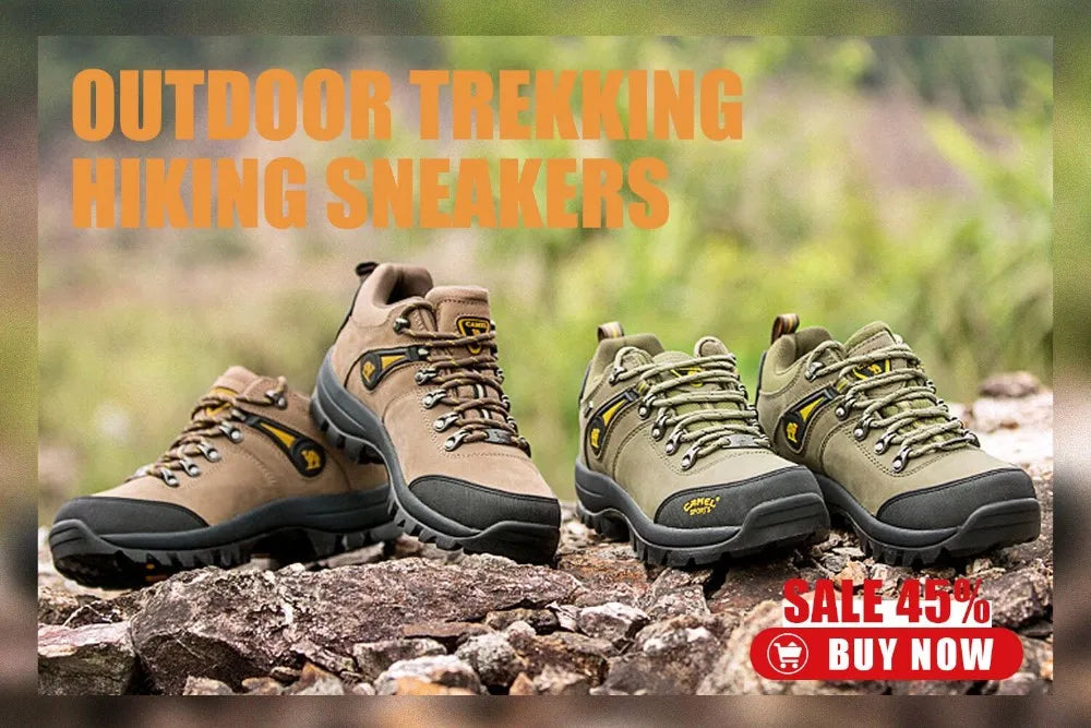 GOLDEN CAMEL Waterproof Tactical Hiking Boots – High-Top Outdoor Shoes