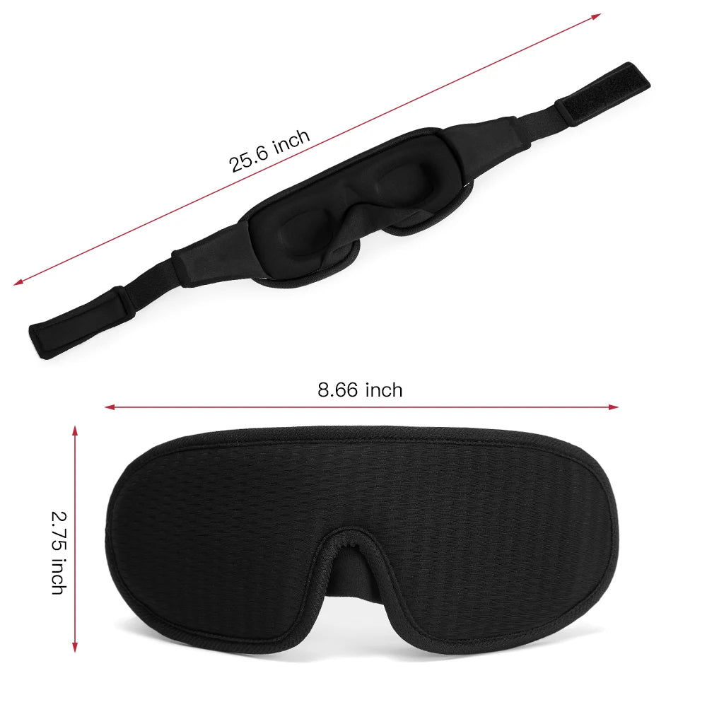 3D Sleeping Mask Block Out Light Soft Padded Sleep Mask