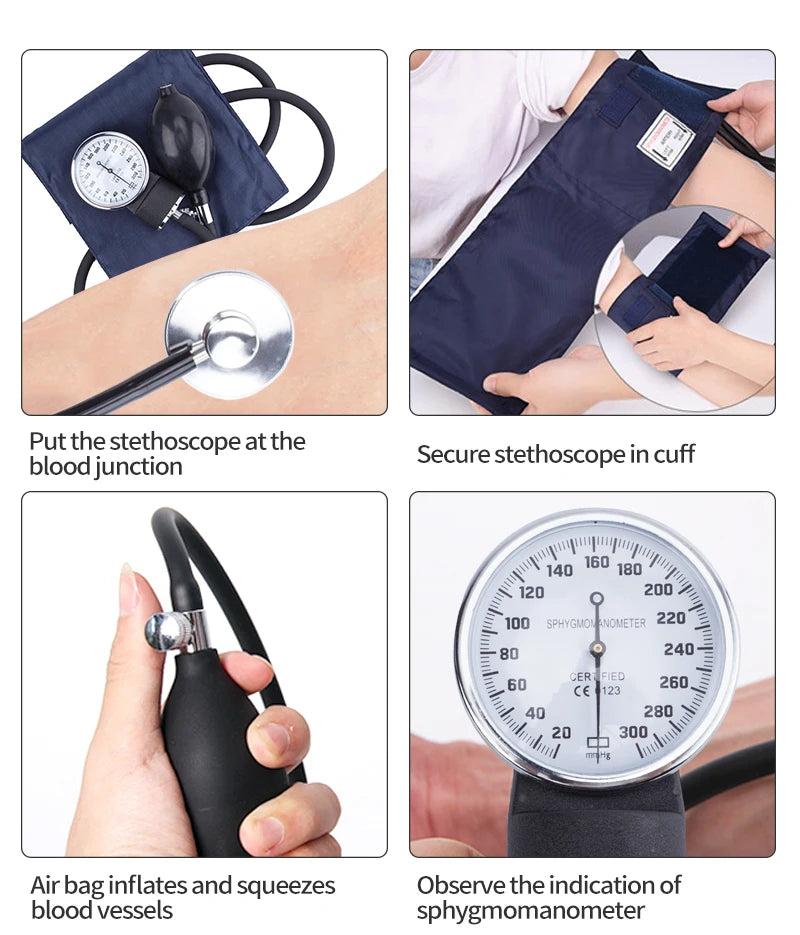 Manual Blood Pressure Monitor – Accurate Home BP Cuff Kit