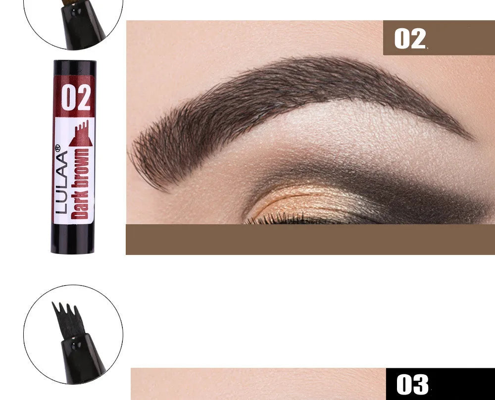 4D Microblading Eyebrow Pen – 4-Fork Tip for Natural Brows