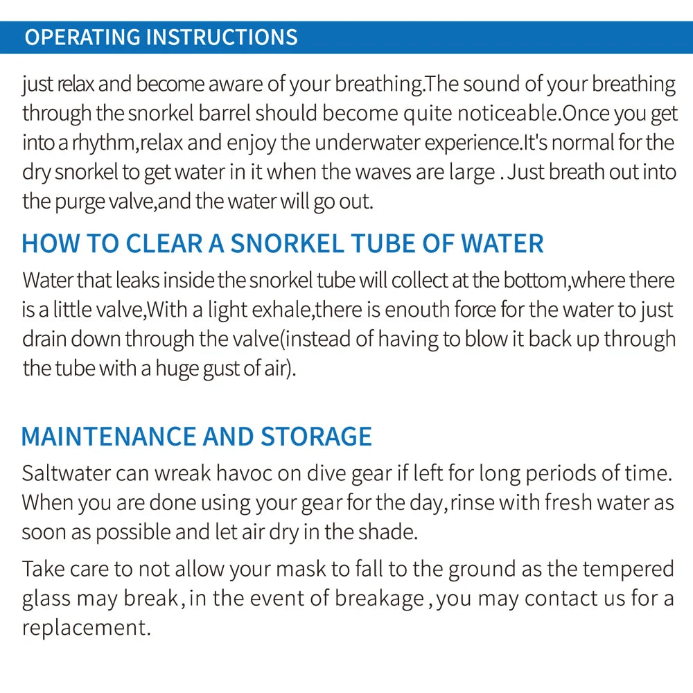 Professional Panoramic Scuba Diving Mask and Snorkel Set for Adults