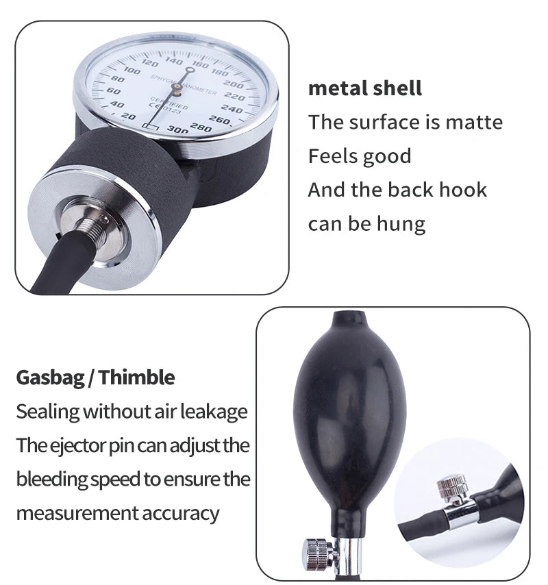 Manual Blood Pressure Monitor – Accurate Home BP Cuff Kit
