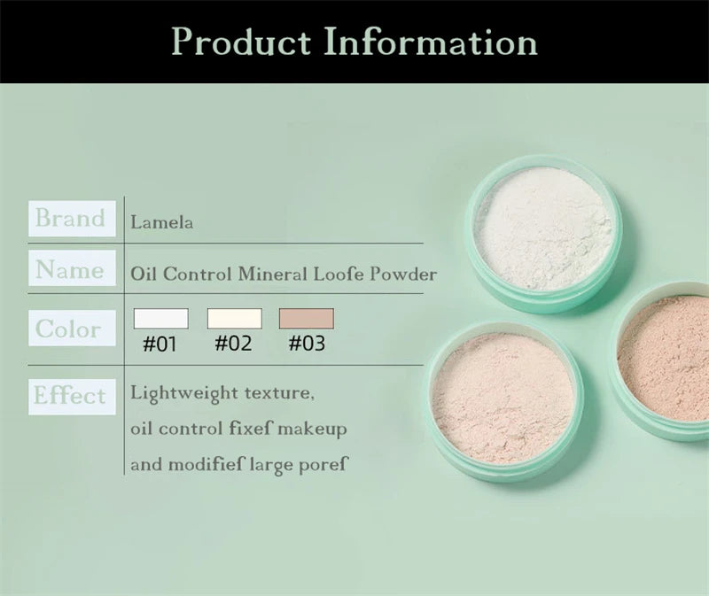Matte Translucent Loose Powder – Waterproof, Oil-Control & Long-Lasting