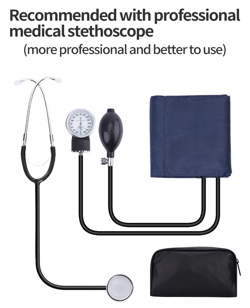Manual Blood Pressure Monitor – Accurate Home BP Cuff Kit