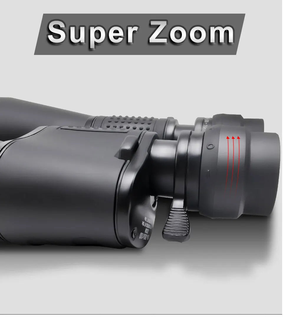 10-380x100 Zoom HD Monocular – Long Range BAK4 Telescope for Hunting & Travel