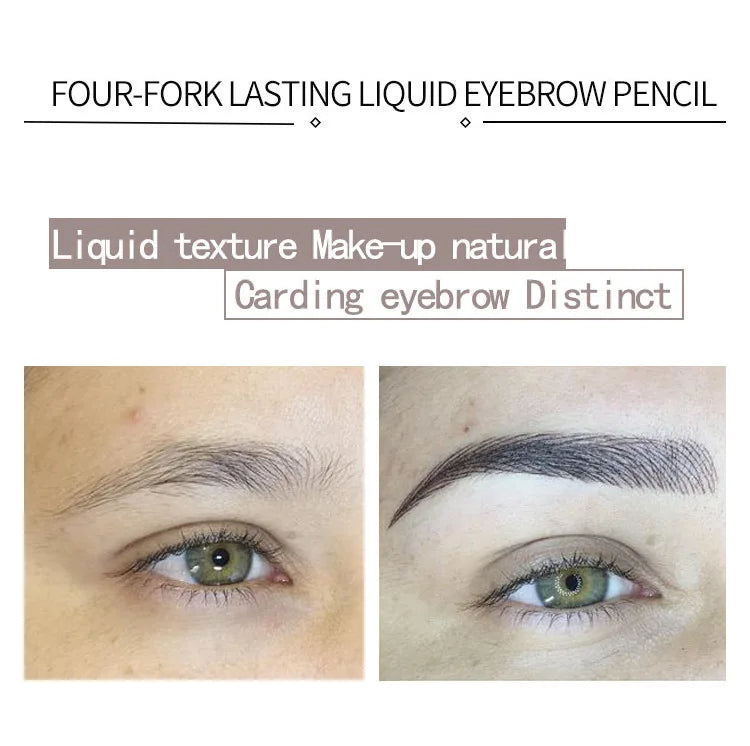 4D Microblading Eyebrow Pen – 4-Fork Tip for Natural Brows