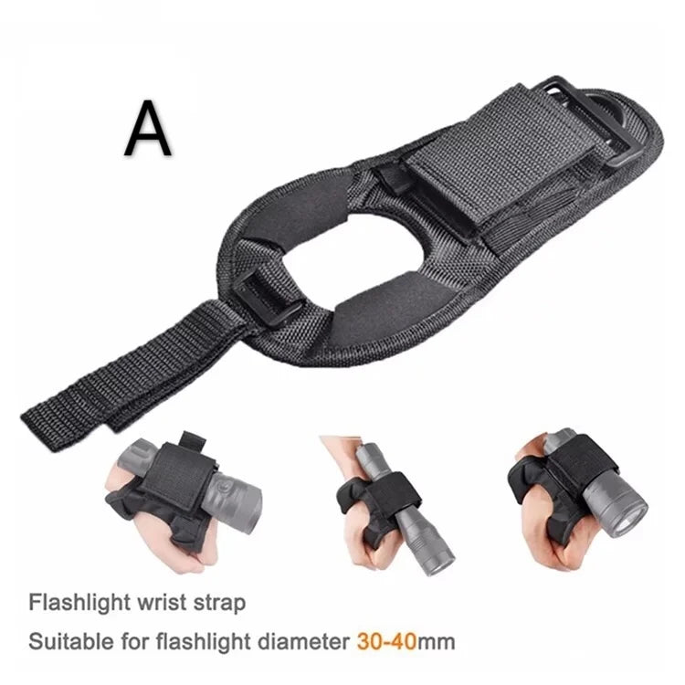 Nylon Scuba Diving Flashlight Gloves with 4-Mode Underwater Flashlight