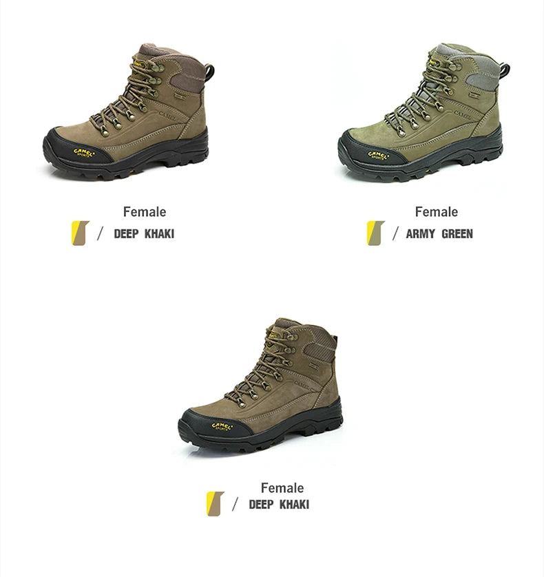 GOLDEN CAMEL Waterproof Tactical Hiking Boots – High-Top Outdoor Shoes