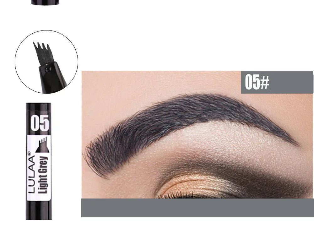 4D Microblading Eyebrow Pen – 4-Fork Tip for Natural Brows