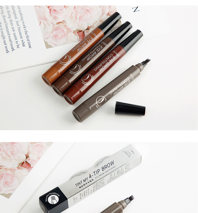4D Microblading Eyebrow Pen – 4-Fork Tip for Natural Brows