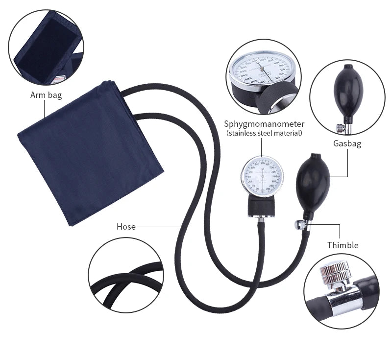 Manual Blood Pressure Monitor – Accurate Home BP Cuff Kit