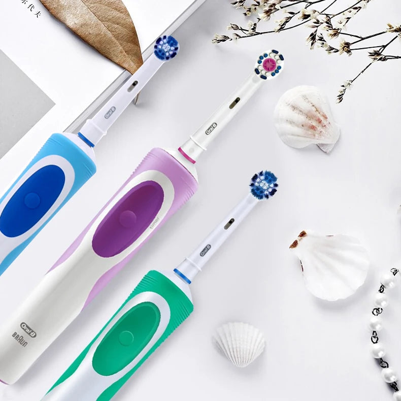 Oral B Rechargeable Electric Toothbrush Vitality Oral Hygiene Precian Clean Toothbrushes Rotating 3D White Teeth Whitening Brush