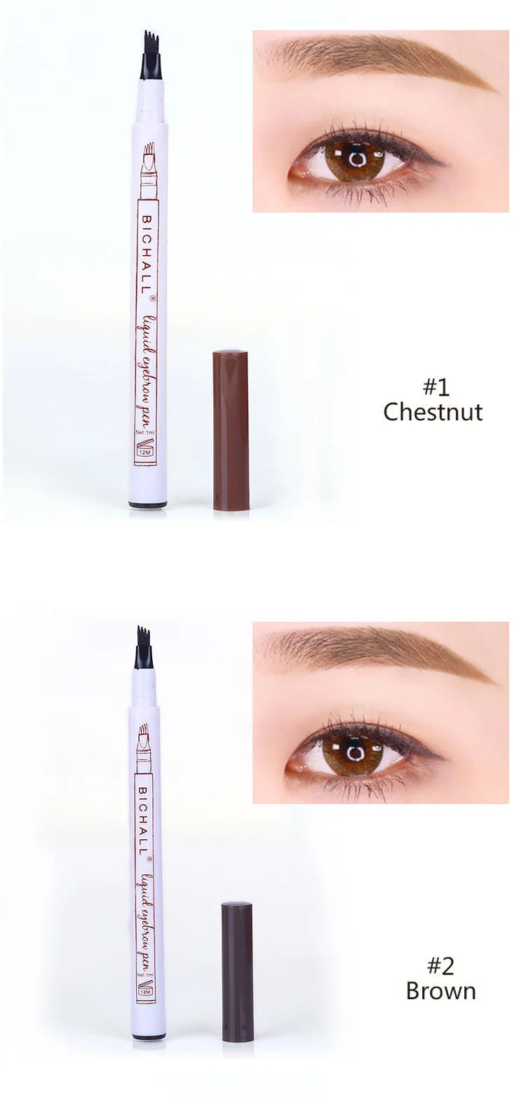 4D Microblading Eyebrow Pen – 4-Fork Tip for Natural Brows