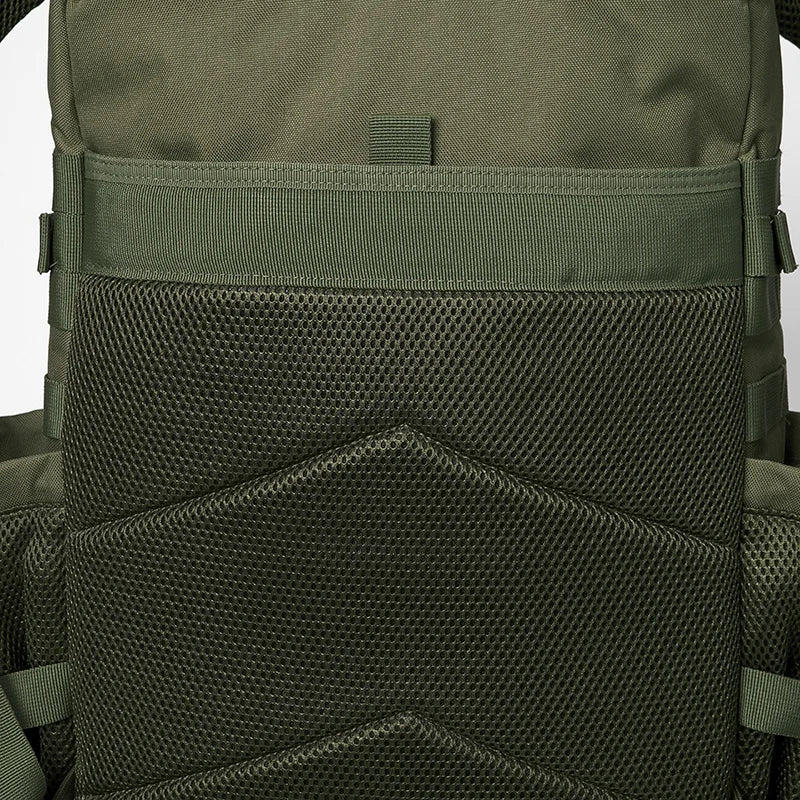 QT&QY 50L Tactical Backpack – MOLLE Survival Rucksack with Bottle Holder