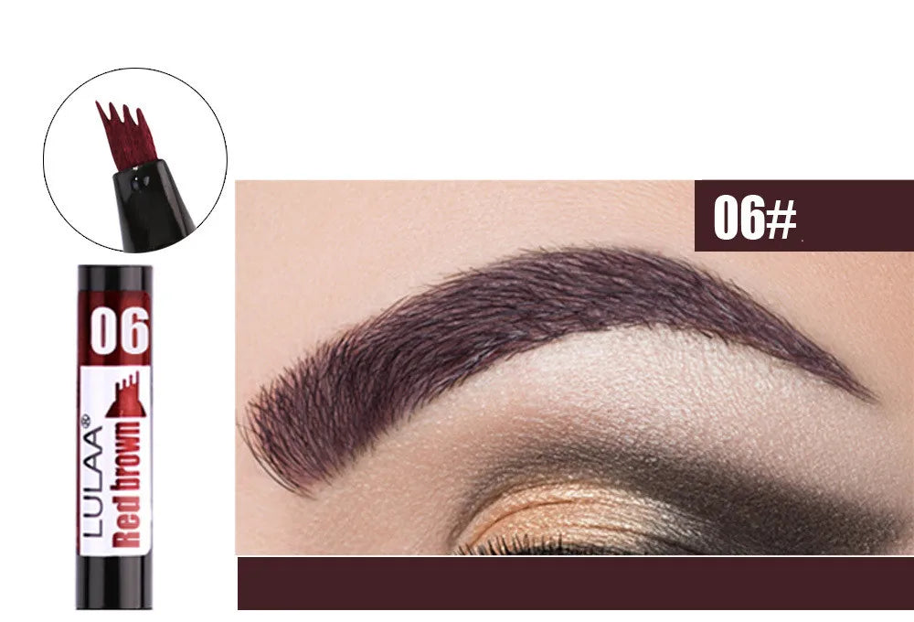 4D Microblading Eyebrow Pen – 4-Fork Tip for Natural Brows