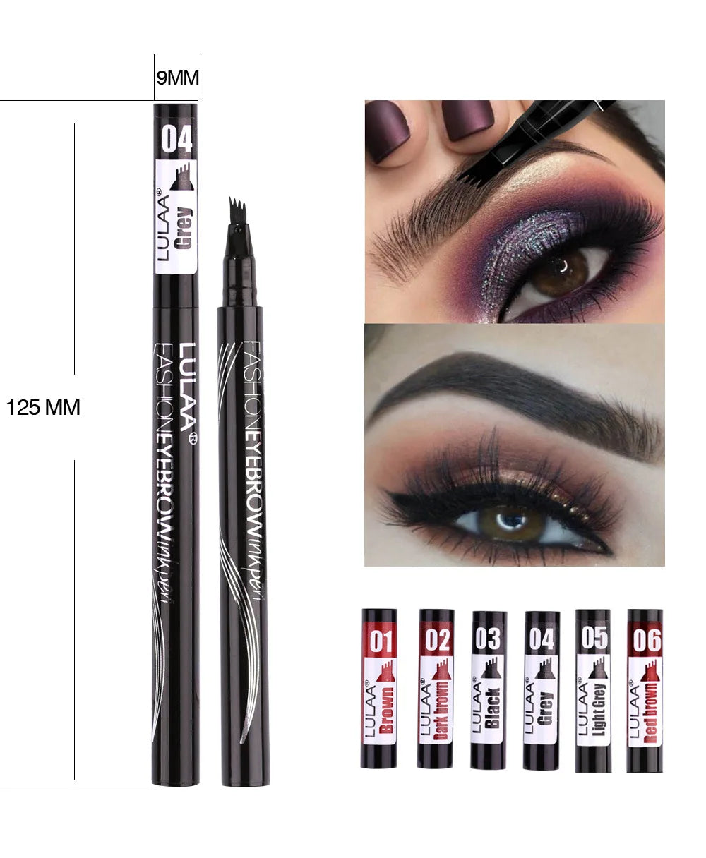 4D Microblading Eyebrow Pen – 4-Fork Tip for Natural Brows