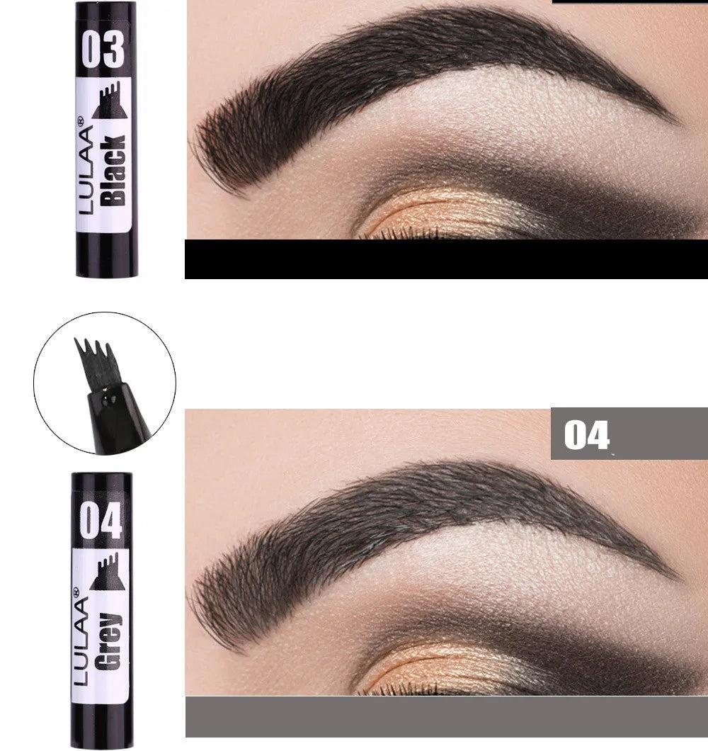 4D Microblading Eyebrow Pen – 4-Fork Tip for Natural Brows