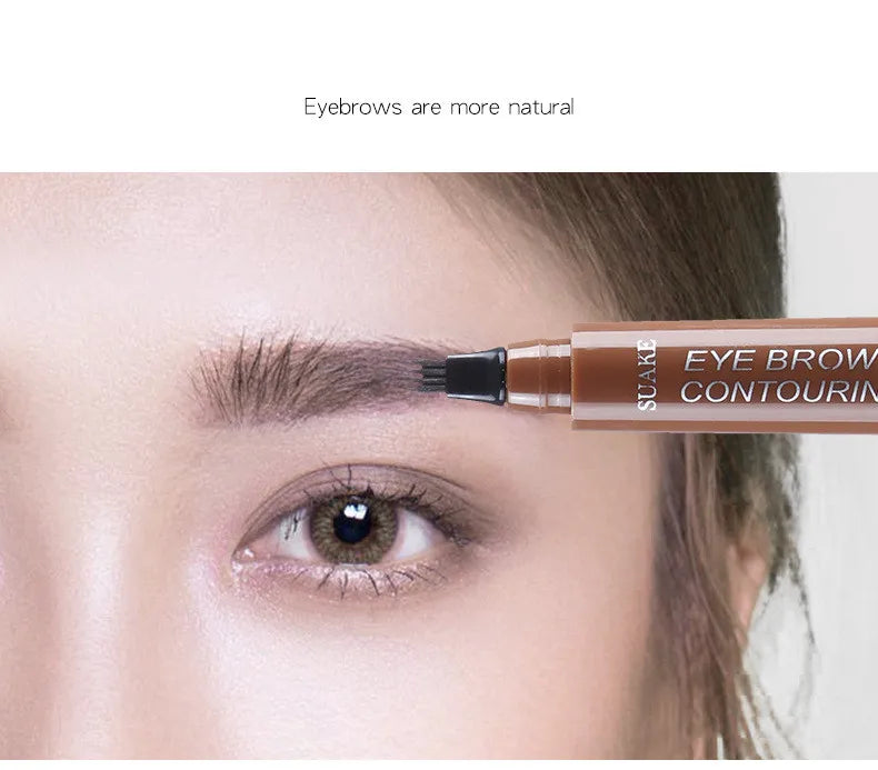 4D Microblading Eyebrow Pen – 4-Fork Tip for Natural Brows